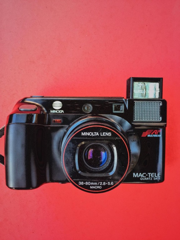 Minolta Mac-Tele Quartz Date, Photography, Cameras on Carousell