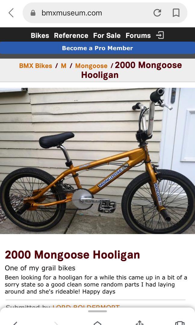 mongoose bmx parts