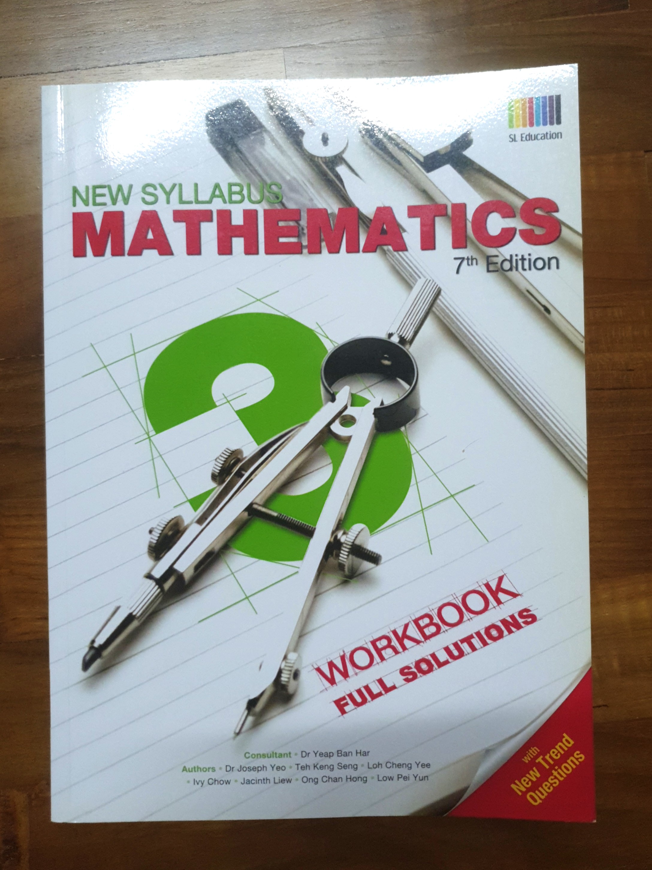 New Syllabus Mathematics 7th Edition Secondary 3 Workbook Full Solutions Booklet, Hobbies & Toys