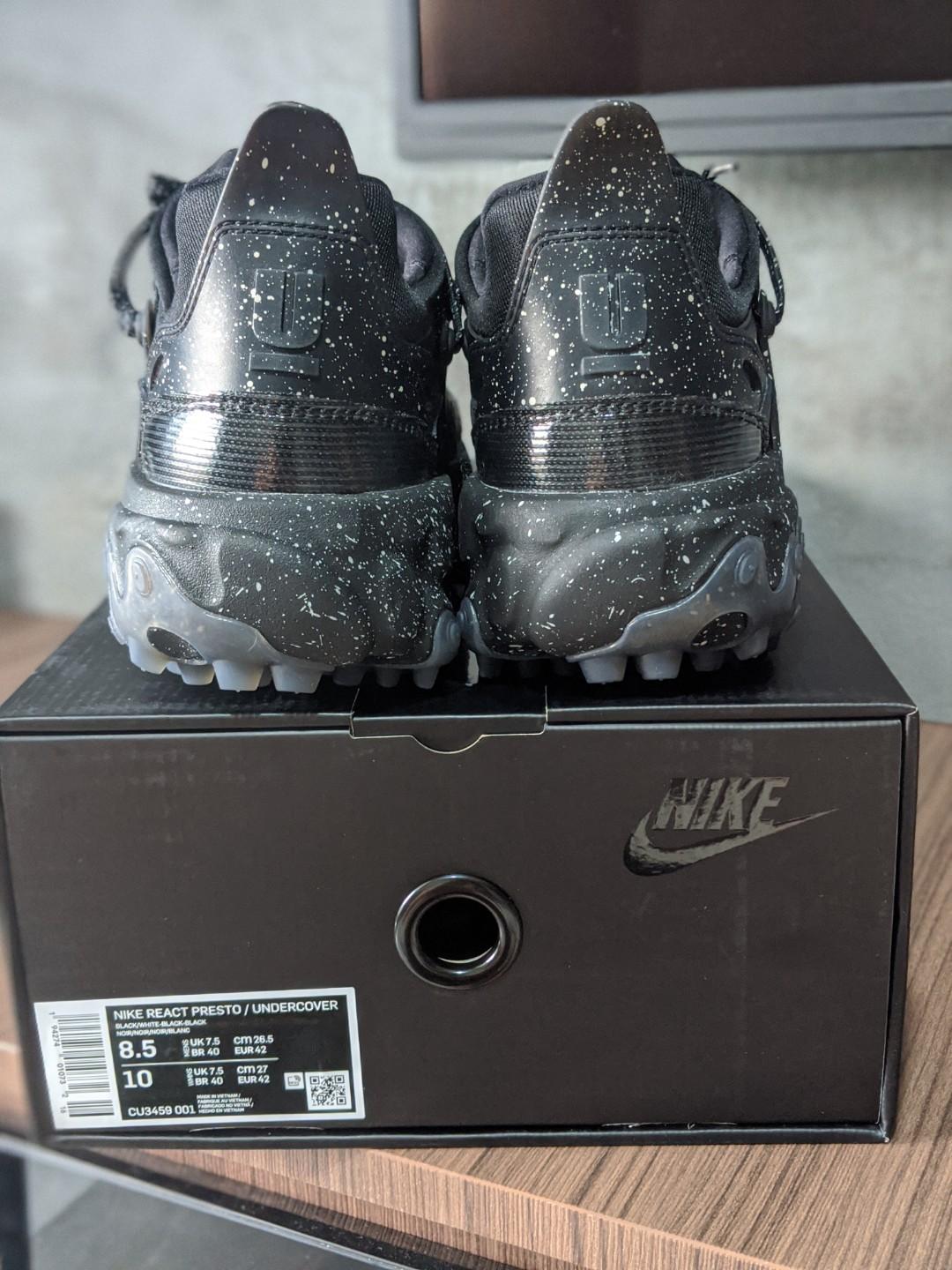 Nike react undercover black hotsell