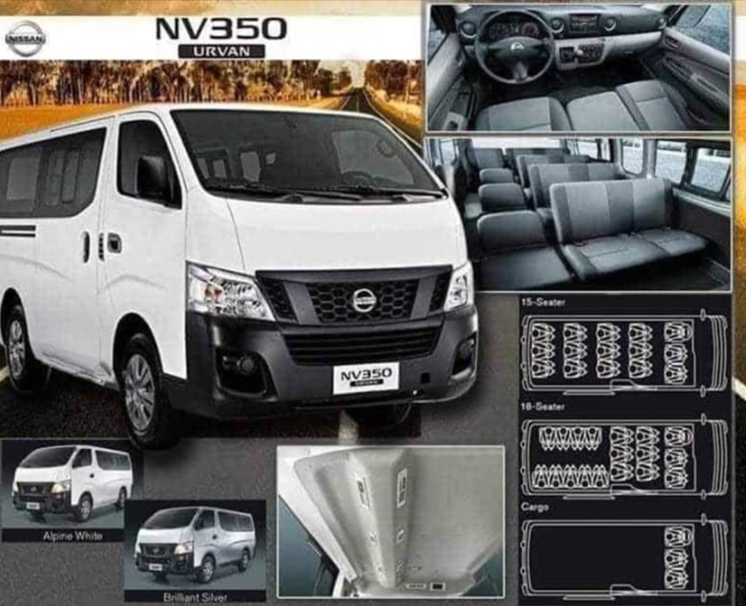 nissan urvan 18 seater 2020