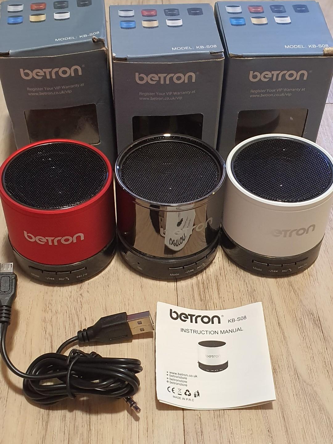 Betron kbs08 wireless portable travel discount bluetooth speaker