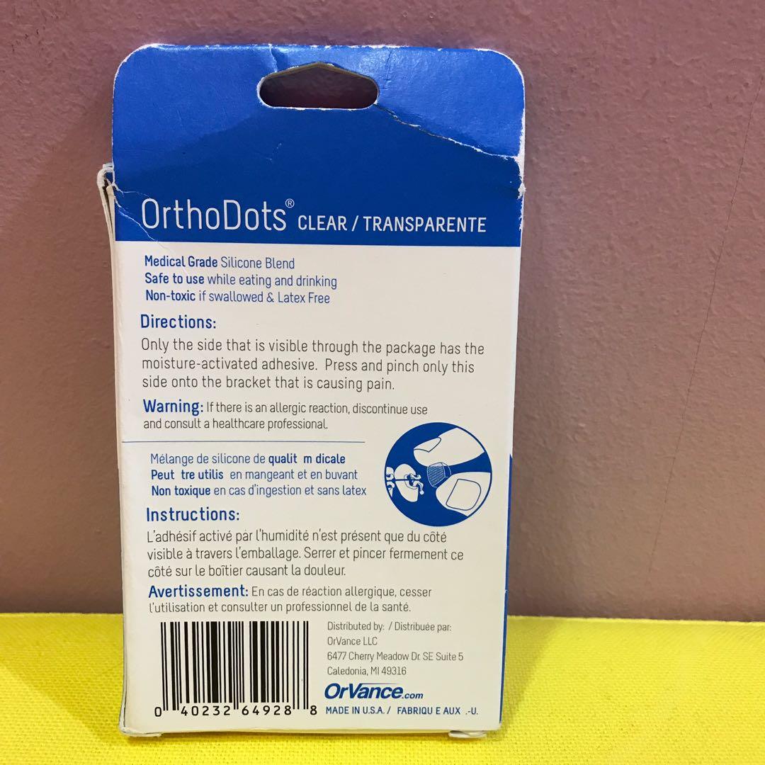 OrthoDots CLEAR Silicon dental wax alternative for pain caused by