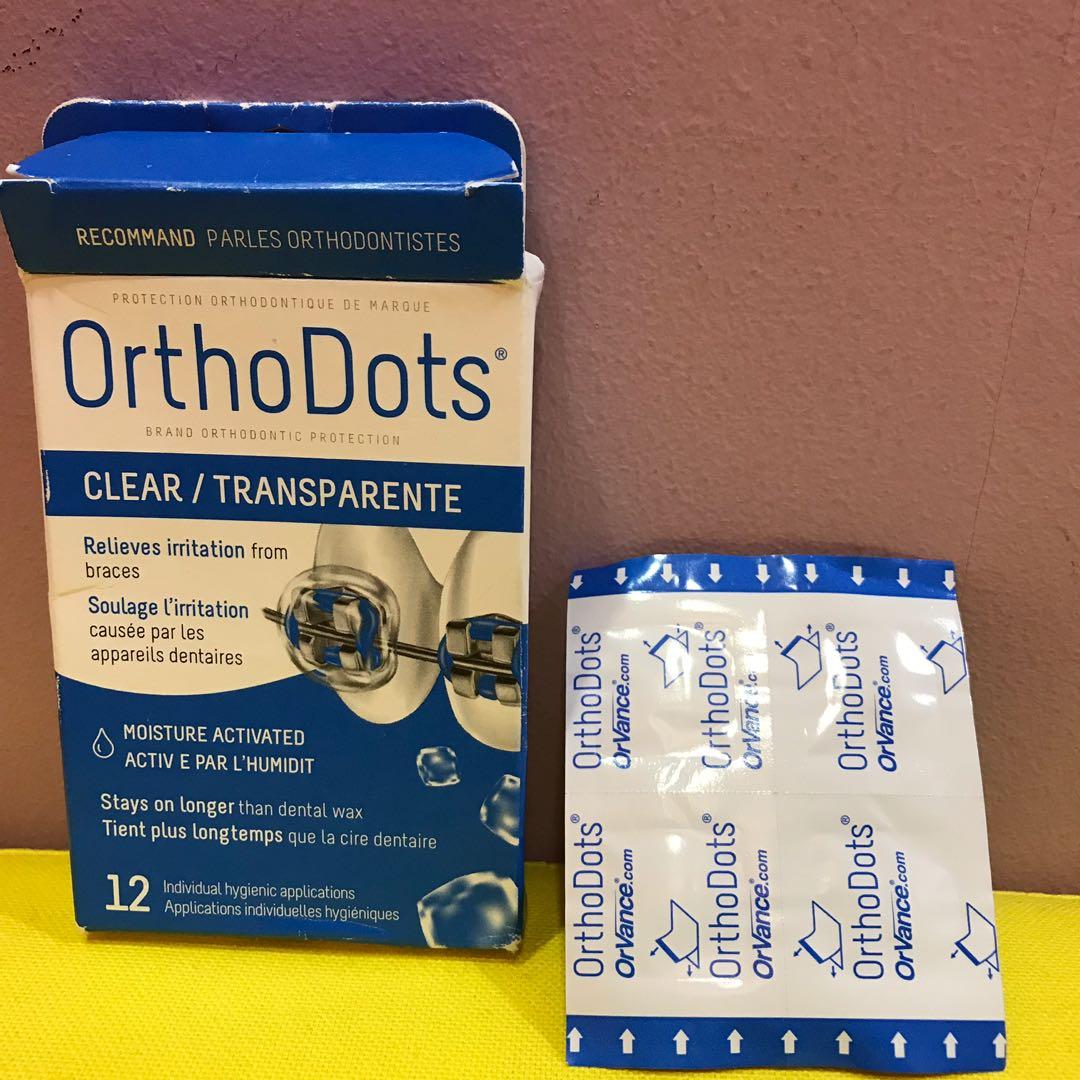 OrthoDots CLEAR Silicon dental wax alternative for pain caused by braces, Beauty & Personal