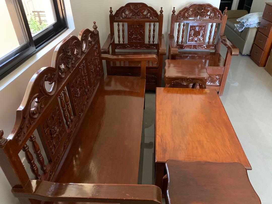 Narra Sala Set Pure And Solid Narra Wood, Furniture & Home Living