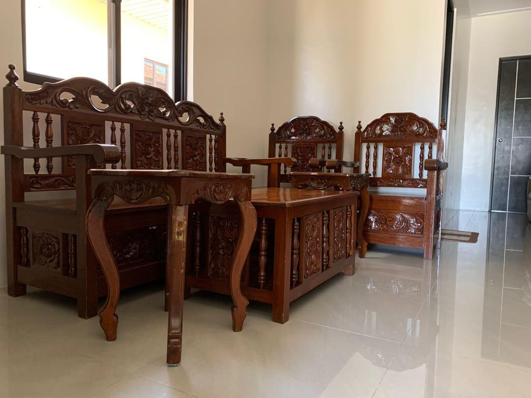 Narra Sala Set Pure And Solid Narra Wood, Furniture & Home Living