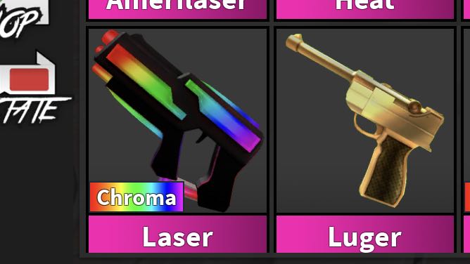 TRADING ABOUT *500* VALUE FOR *CHROMA* LASER!!! (Murder Mystery 2) 