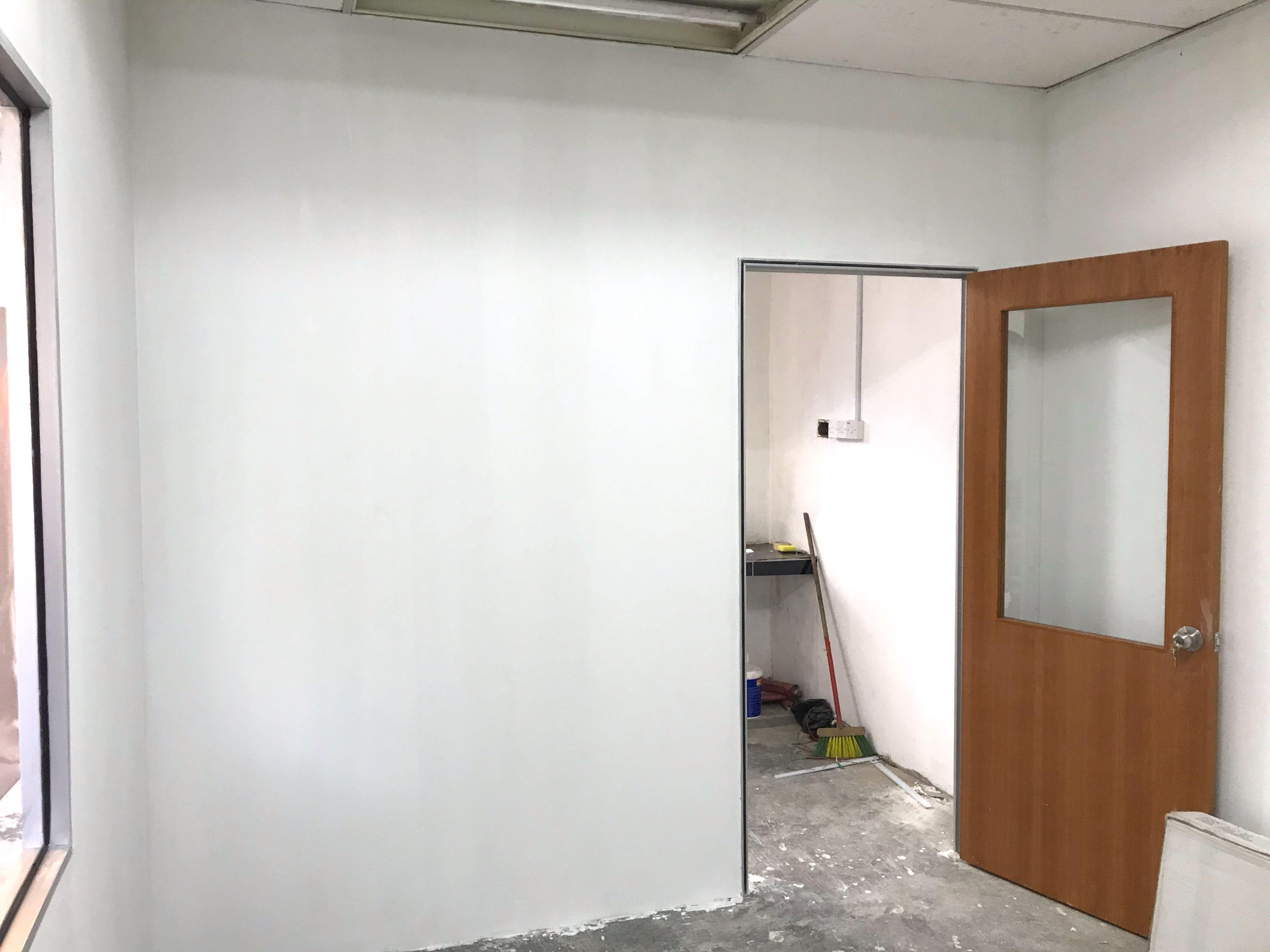 Service Pemasangan Dinding Partition Gypsum Boleh Cat Untuk Indoor