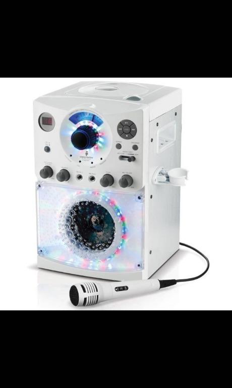 Singing Machine Sml385btw Karaoke System With Led Disco Lights Cd G And Microphone White And Bluetooth Tv Home Appliances Tv Entertainment Entertainment Systems Smart Home Devices On Carousell