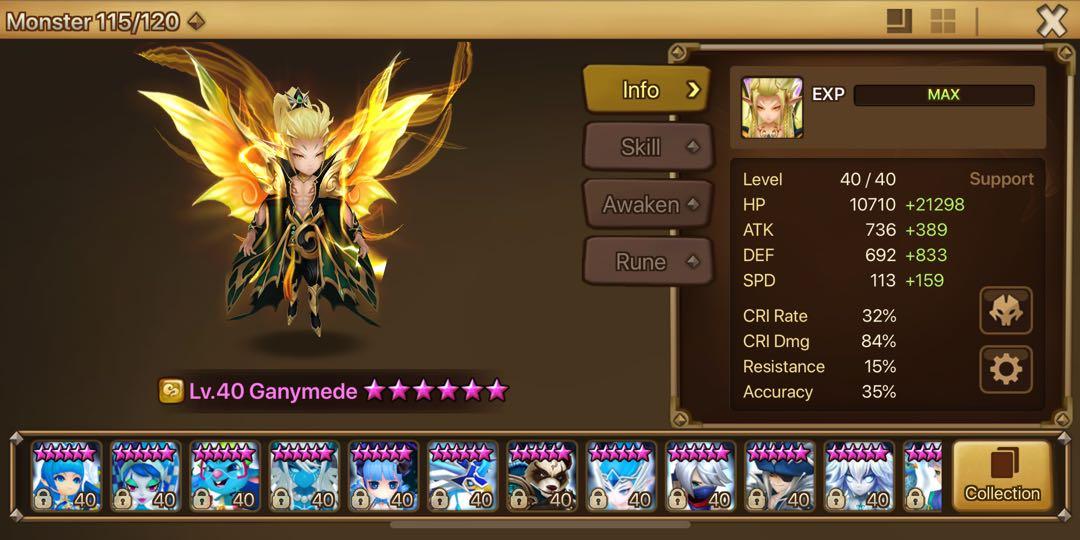 Compte Summoners War LD – Avec Shan Et Autres Monstres (Android, Occasion)
