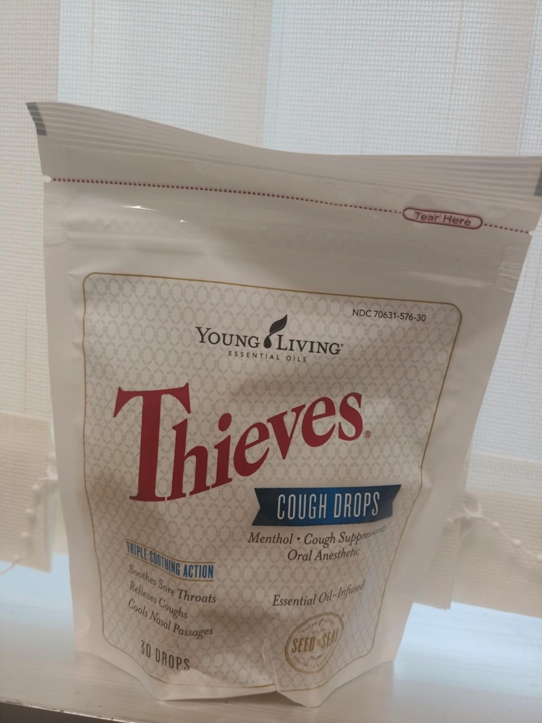 Thieves cough drops 喉糖, 健康及營養食用品, 健康補充品, 健康補充品 保健食品，飲料和補品 Carousell