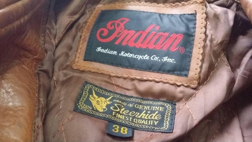 Vintage Indian Motorcycles Steerhide Leather Jacket, Men's Fashion