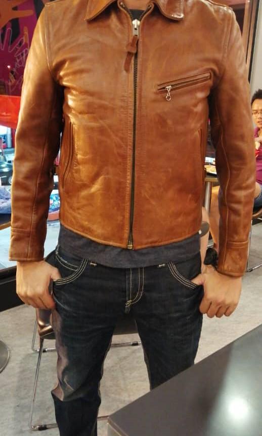 Vintage Indian Motorcycles Steerhide Leather Jacket, Men's Fashion