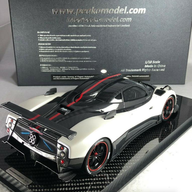 Pagani Zonda Cinque 1/18 Peako - Modèle Réduit Résine De Collection - Occasion