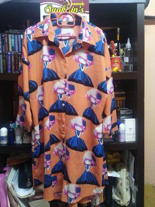 Printed Blouse #WomenTopsFreeSize