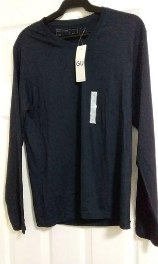 Gu Navy Blue Long Sleeves(Japanese Brand)[Free shipping]