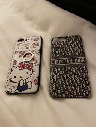 IPhone 8+ casing (Dior and Hello Kitty)