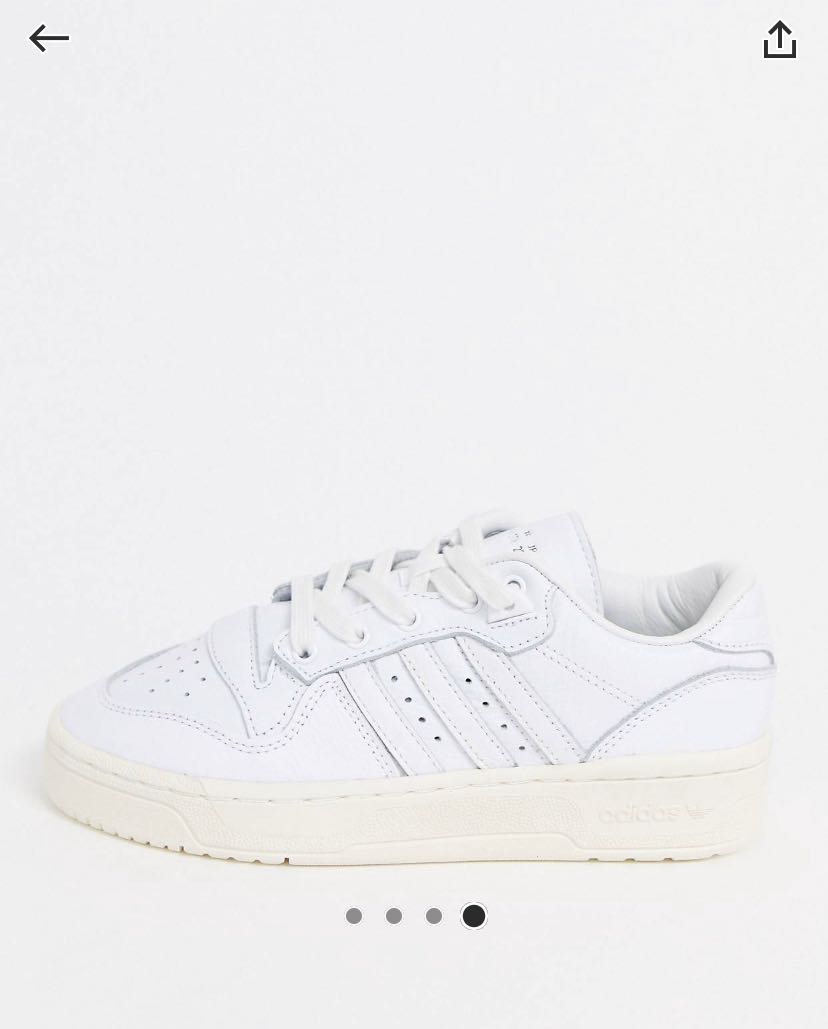 adidas originals rivalry low trainer in blue and pink