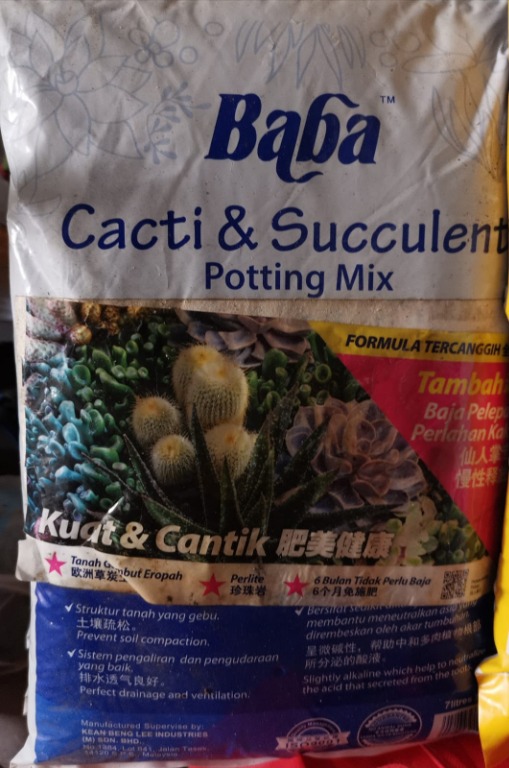 Baba Cacti & Succulent Potting Mix (7litres), Furniture & Home Living, Gardening, Garden Soil