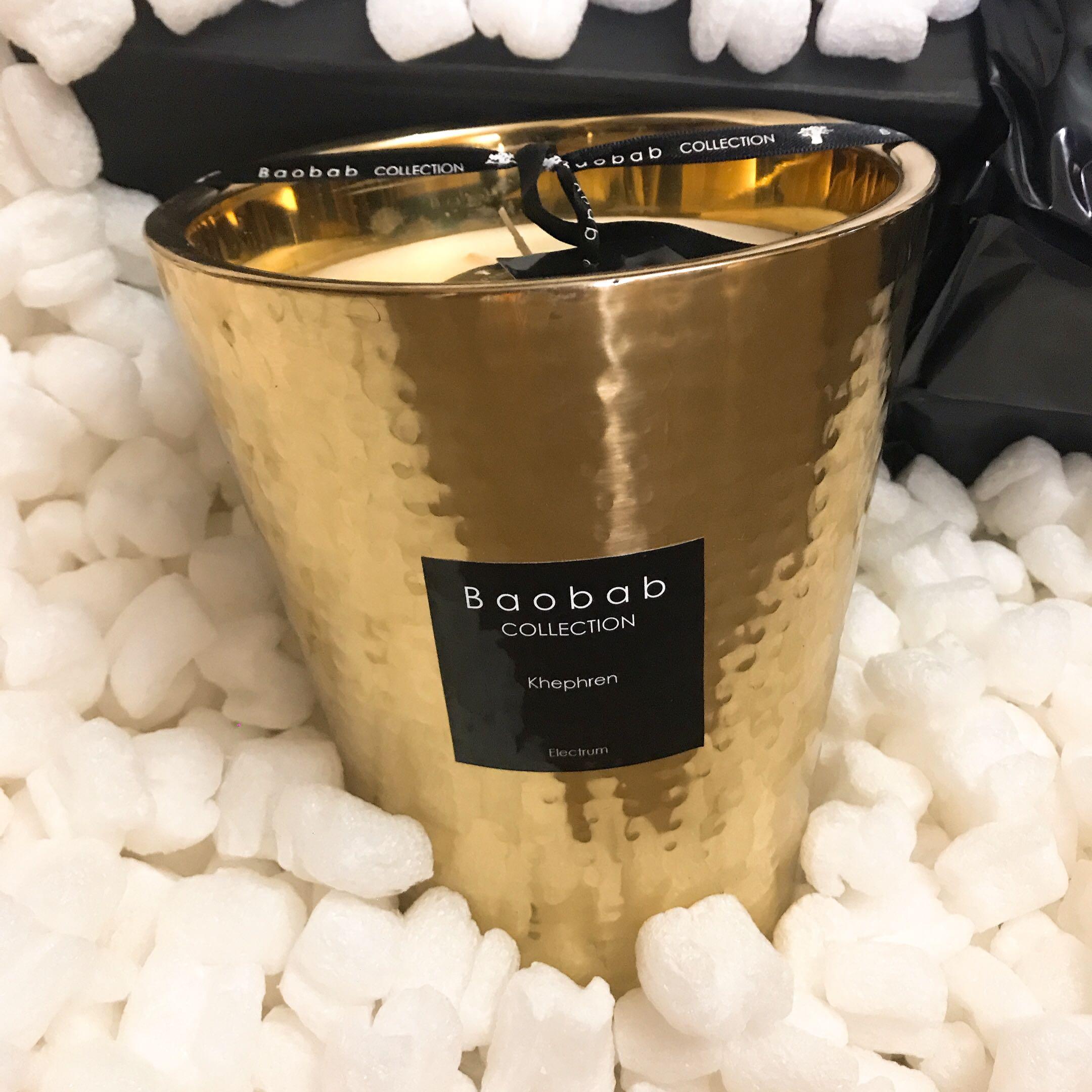Baobab Max24 Luxury Electrum Khephren Gold Scented Candle Furniture Home Decor Others On Carousell