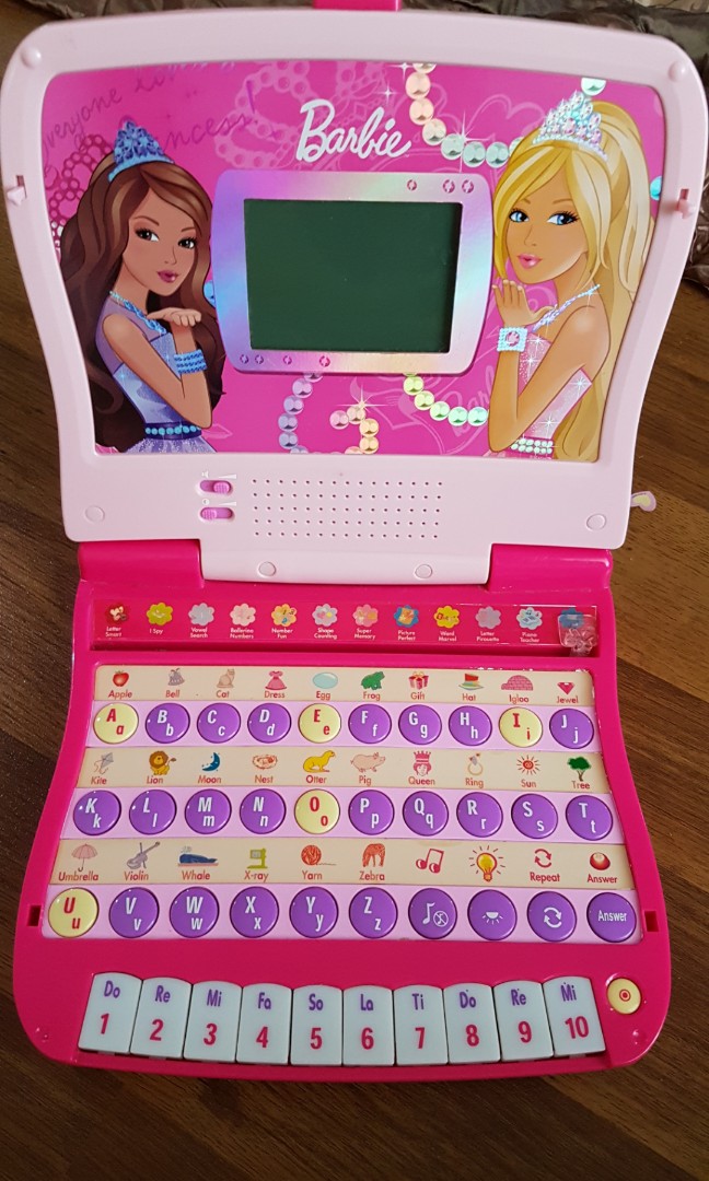 Barbie kids laptop clearance