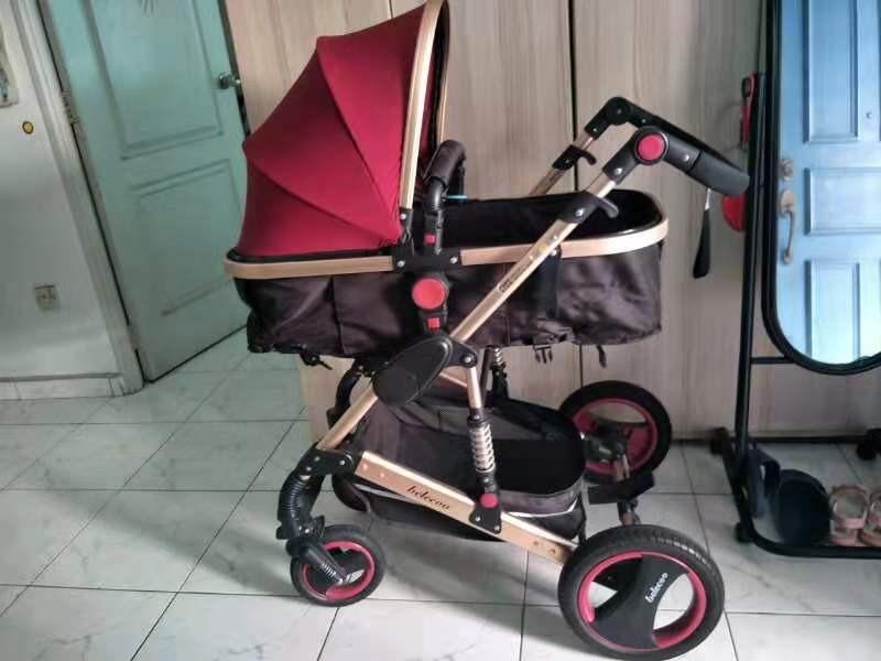 belecoo brand luxury baby stroller 3 in 1 travel system with infant seat