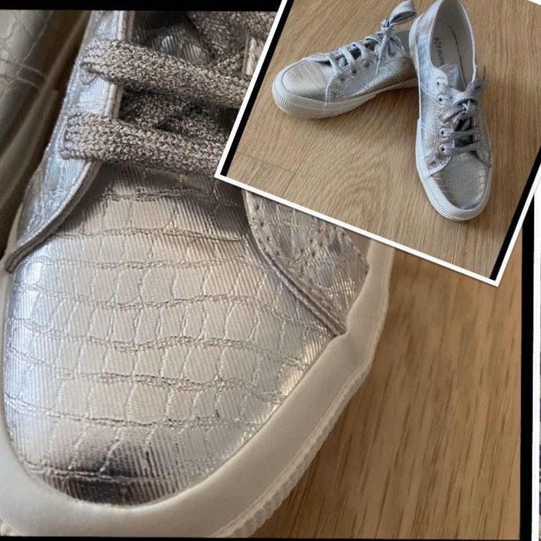 superga silver 37