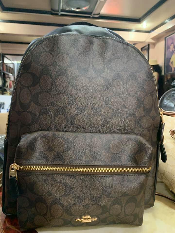 COACH BACKPACK (Category: Luxury Bags & Wallets) located in Paranaque City. Submitted by FLess.ph (Listing ID 275249089, Image 2). Description: COACH LARGE BACKPACK!! Php 11,500 only! Comes with coach paper bag!!! Guaranteed Authentic. No fakes / knock off products here. All original.