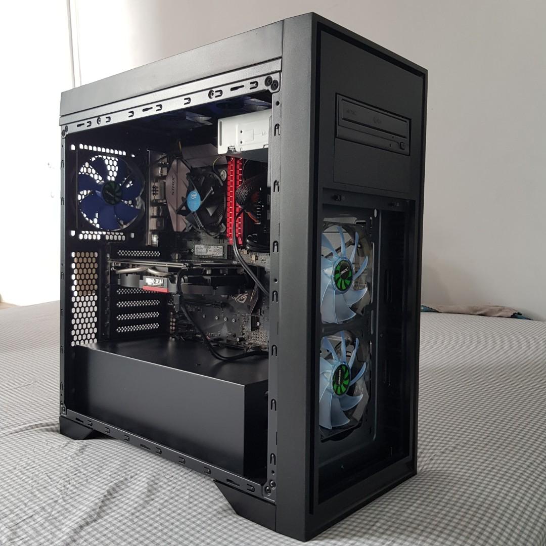Cpu Gaming Rog Asus Strix B250f Core I5 750 8gb Gtx1050 Elektronik Komputer Desktop Di Carousell