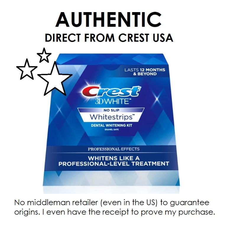 Crest 3d White Professional Effects Whitestrips Teeth Whitening