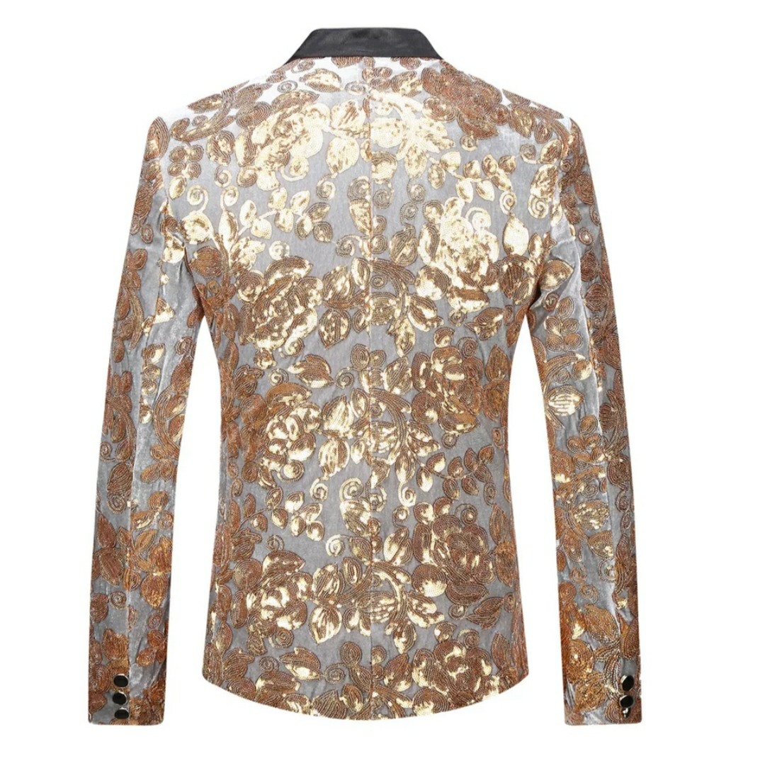 Gold plus size deals blazer