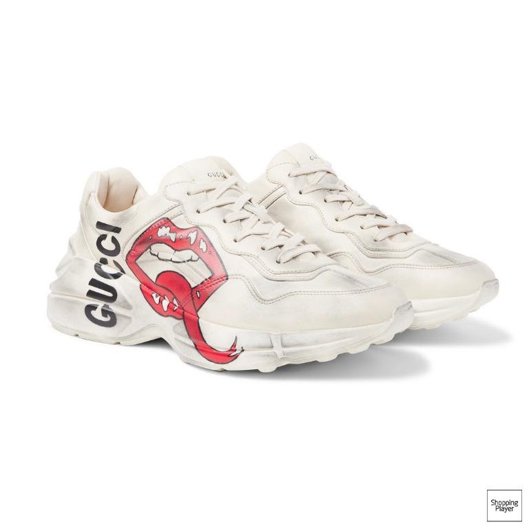 gucci trainers lips