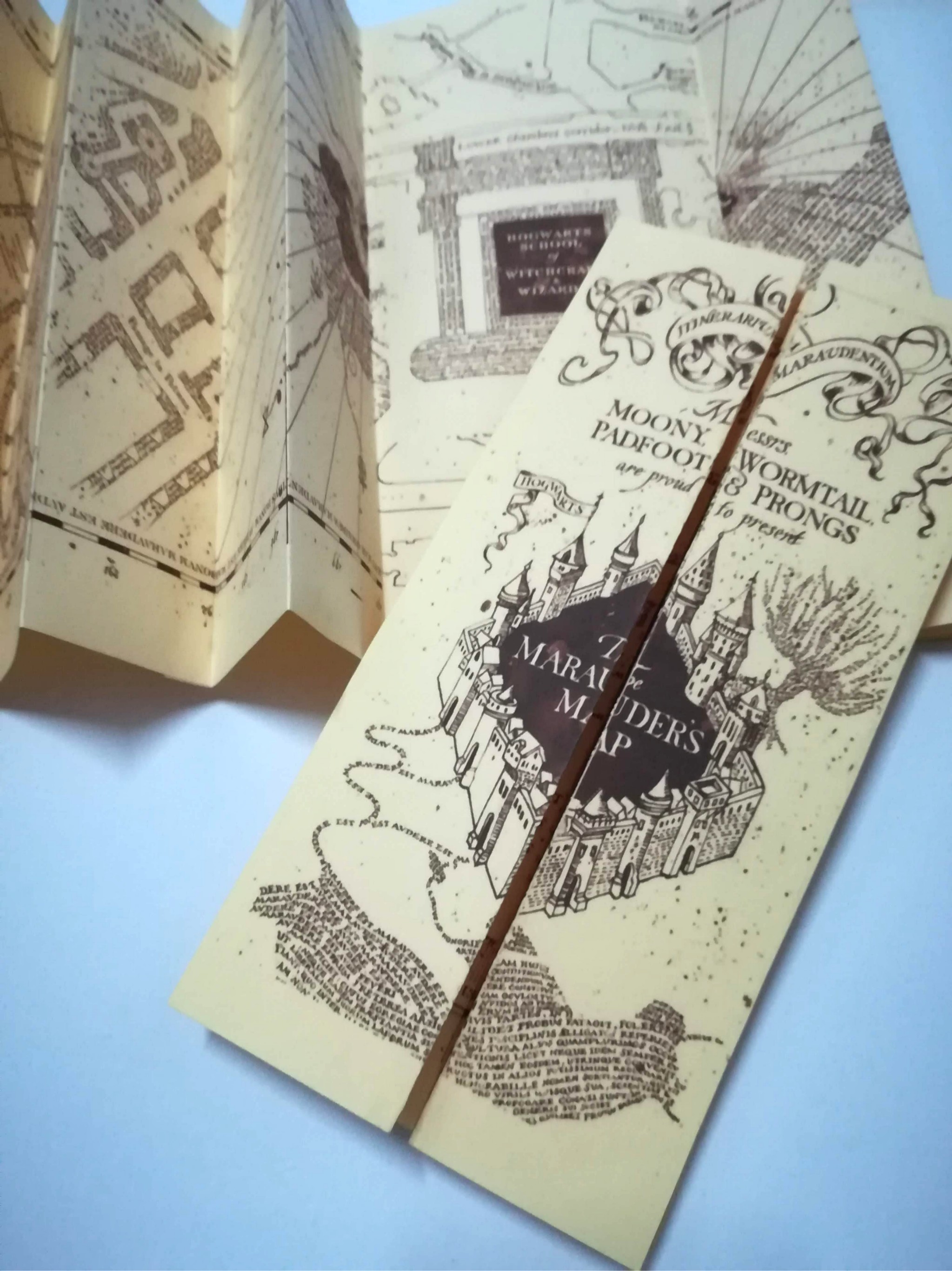 Harry Potter Marauders Map/ Invitation