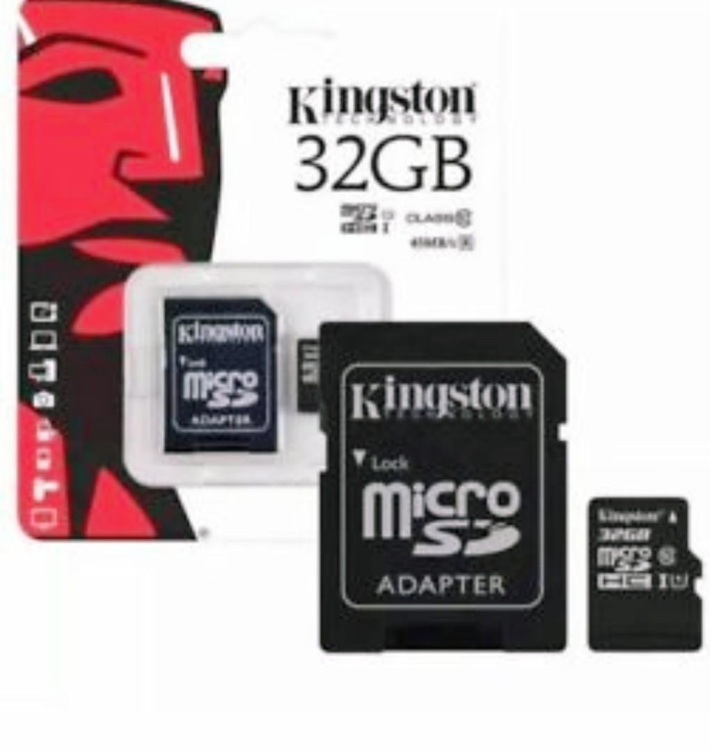 Kingston Micro Sd Sdhc Memory Card Class 10 32gb Memory With Sd Card Adapter Electronics Computer Parts Accessories On Carousell