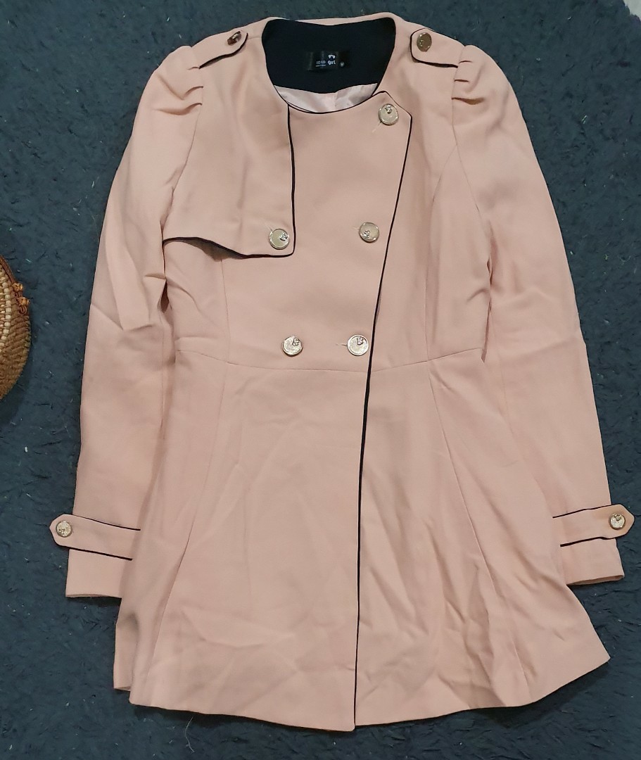 Korean Trench Coat, Women's Fashion, Coats, Jackets and Outerwear on