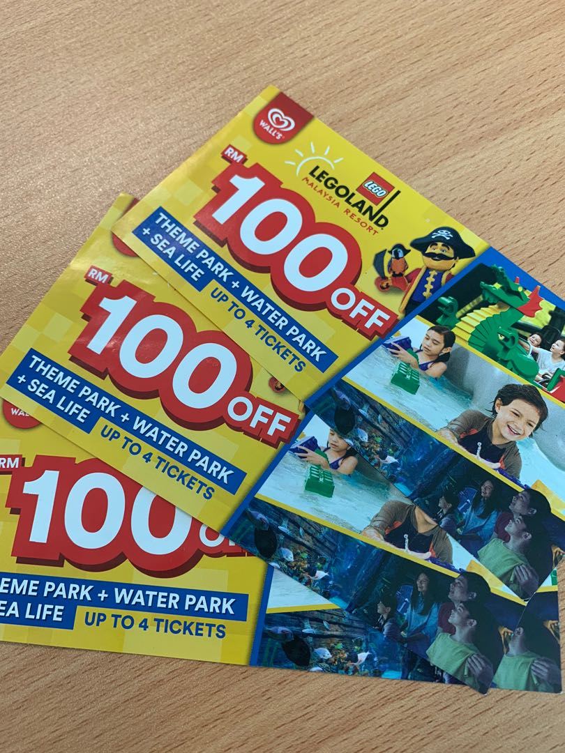 Legoland Voucher RM 100 OFF!, Tickets & Vouchers, Vouchers on Carousell