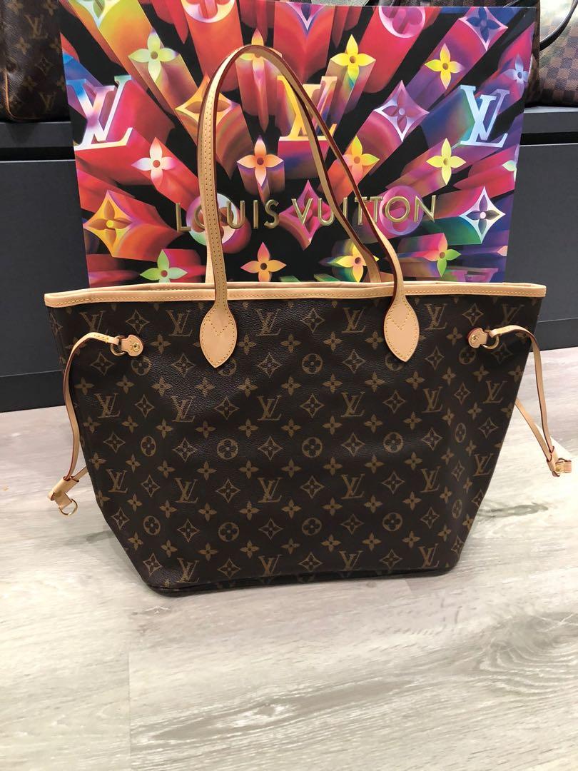 Louis Vuitton Neverfull Mm Monogram Escale Rouge/ Red
