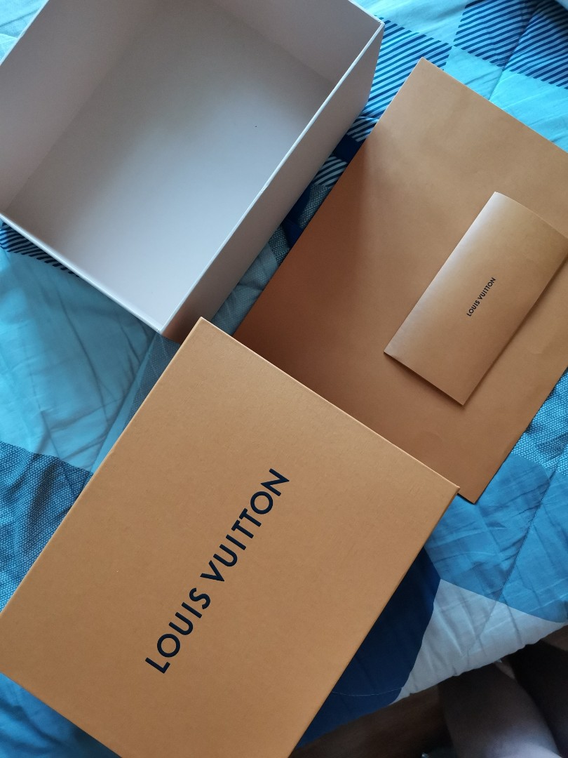 SALE Louis Vuitton Shoe Box, Paper Bag, Receipt Envelope, Luxury, Sneakers  & Footwear on Carousell