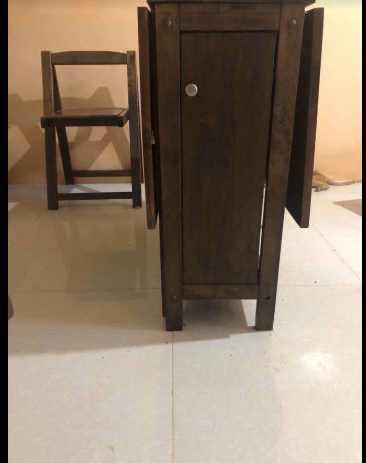 Malaysian Wood (Foldable Dining table), Furniture & Home Living