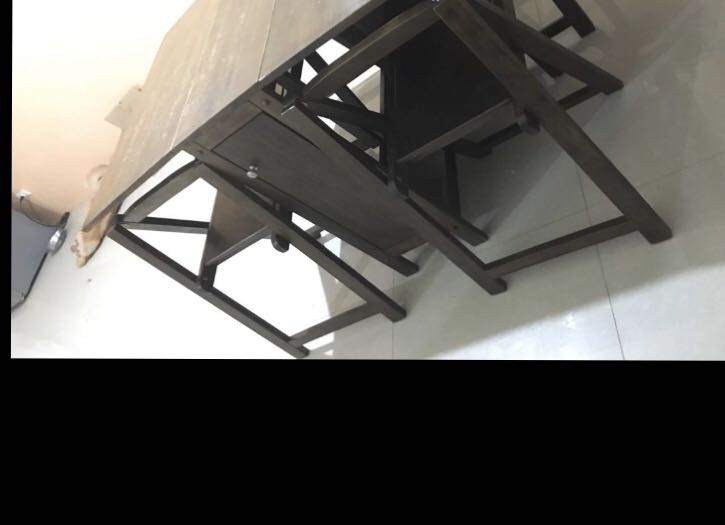 Malaysian Wood (Foldable Dining table), Furniture & Home Living