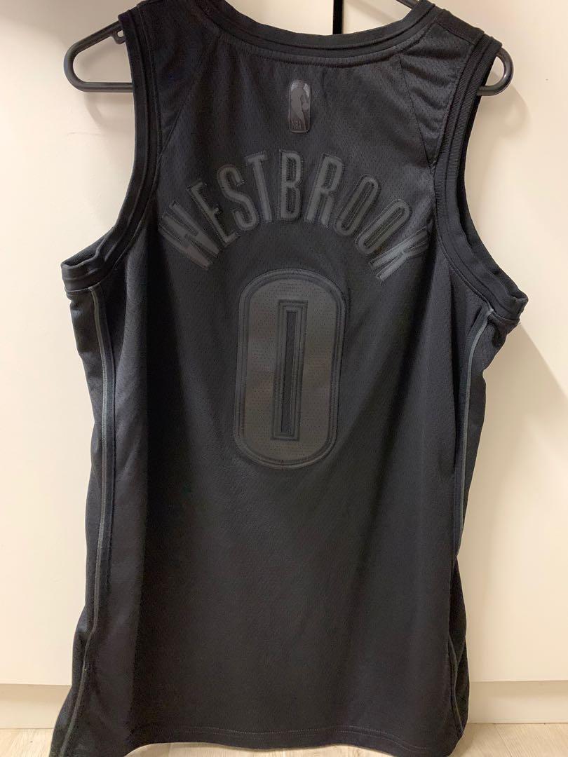 Nike NBA Westbrook Okc Thunder MVP Jersey Black BQ5415-010 US S