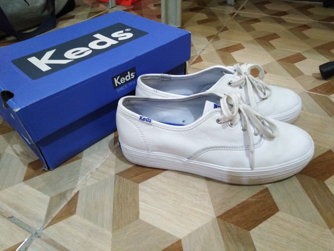 keds triple white leather
