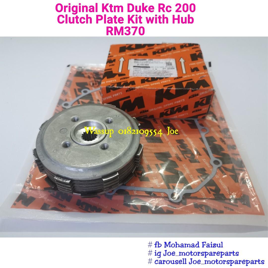 Original Ktm Duke 200 Clutch Plate Kit with Hub, Auto Accessories on Carousell