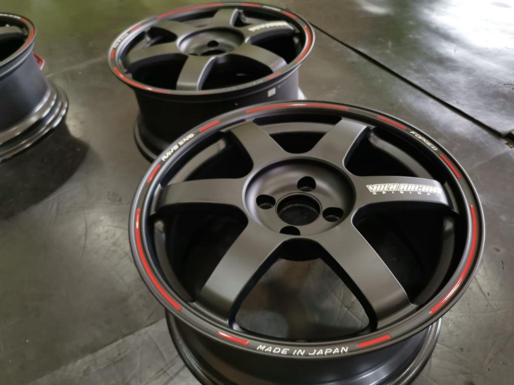 Original Rays Te37 Saga Time Attack Edition Rims, Car Accessories