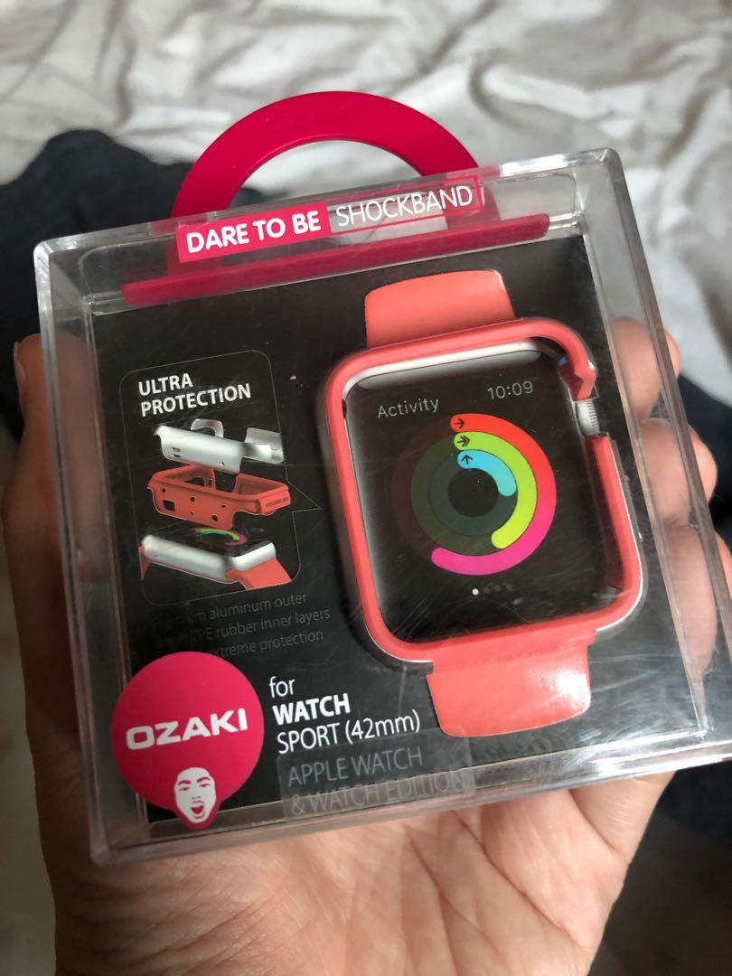 Ozaki Shock Band for Apple Watch (Category: Portable Audio Accessories) located in Trece Martires City. Submitted by isabelmojica (Listing ID 275264460, Image 1). Description: Brand New OZAKI O! Coat Extreme Anti-Shock Touch Case for Apple Watch (42mm) - PINK Ultra Protection for your Apple Watch .