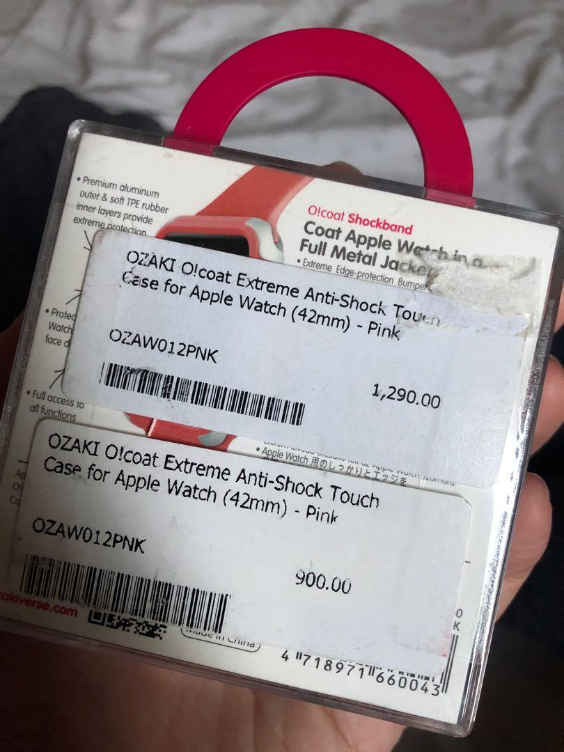 Ozaki Shock Band for Apple Watch (Category: Portable Audio Accessories) located in Trece Martires City. Submitted by isabelmojica (Listing ID 275264460, Image 2). Description: Brand New OZAKI O! Coat Extreme Anti-Shock Touch Case for Apple Watch (42mm) - PINK Ultra Protection for your Apple Watch .