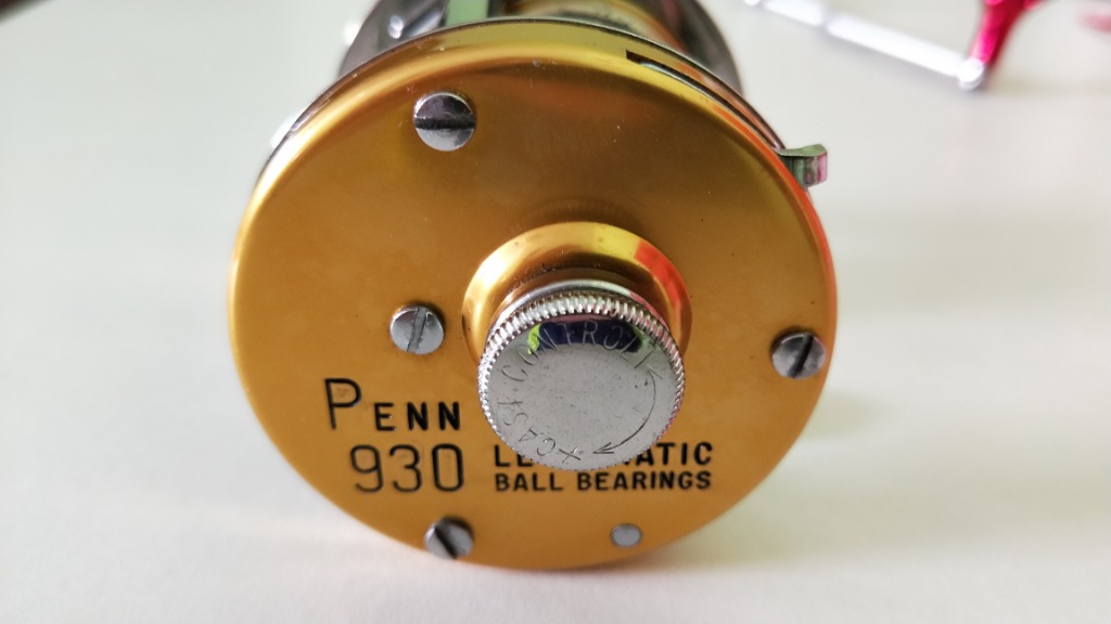 Moulinet De Pêche Vintage Penn 930 Levelmatic - Fabriqué Aux USA - Occasion Fonctionnelle