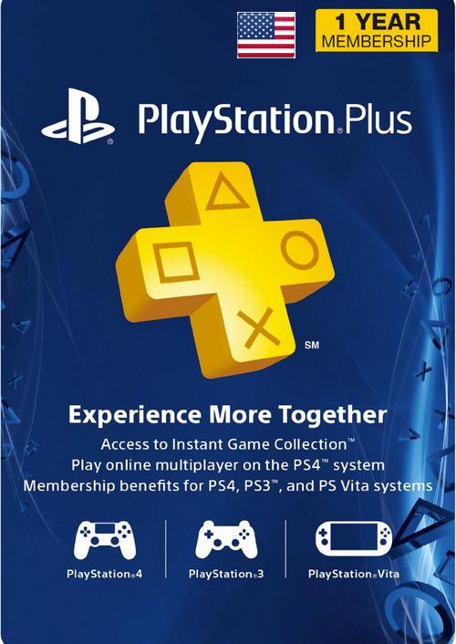 Psn plus on sale us 1 year