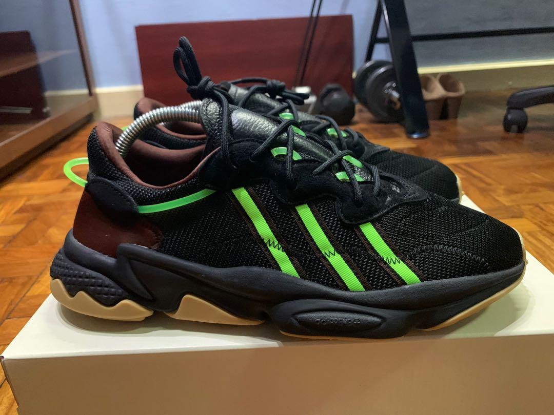 Pusha T Adidas Ozweego Black Neon Men s Fashion Footwear