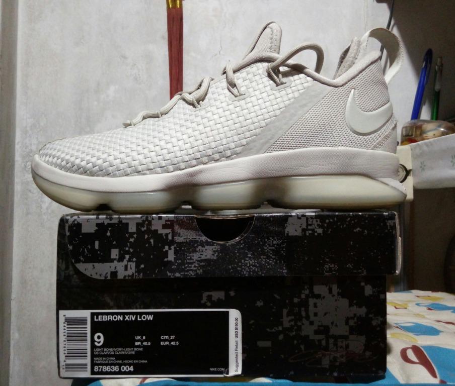 STEAL Nike LeBron 14 Low Ivory Light Bone Men s Fashion